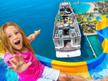 Nastya and Evelyn go on an exciting fun cruise