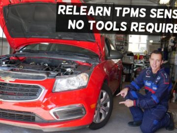 HOW TO RELEARN TPMS SENSOR WITH NO TOOLS ON CHEVY, CHEVROLET, GMC, BUICK, CADILLAC