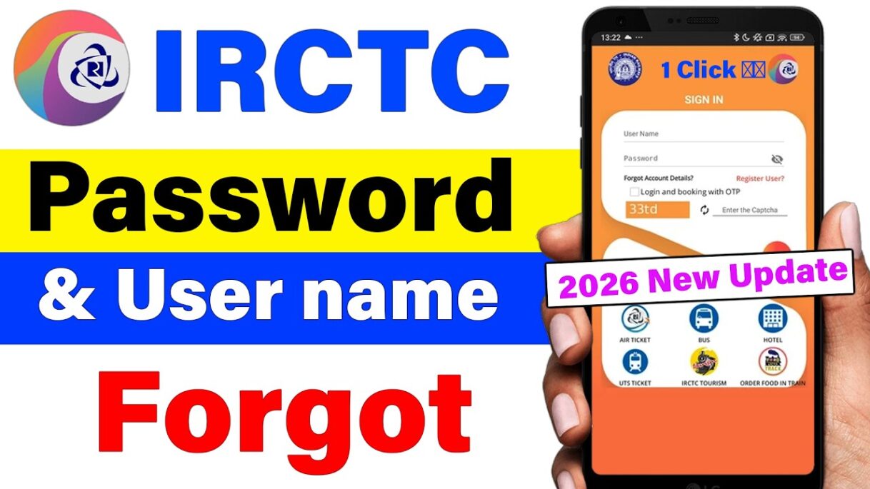 irctc user id forgot | irctc forget password | irctc password forgot | forget irctc password