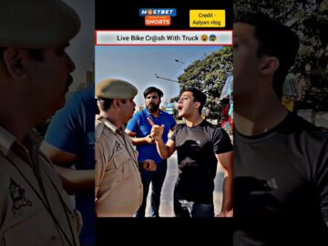 Live Bike Cr@sh 💔😰| Wait Biker Reply 🚨Police 🤬 #crash #police #shorts #bike #motovlog #rider#ytshort