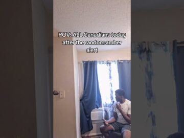 How ALL Canadians reacted to that amber alert yesterday 😭 #funny #relatable #amberalert