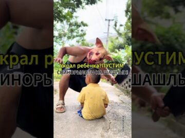 “Украл ребёнка?ПУСТИМ СВИНОРЫЛОГО НА ШАШЛЫК!”#комедия #драма #шортс #вирусноевидео #фип