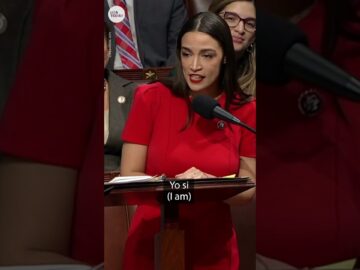 Rep. Ocasio-Cortez told to give translation after speaking Spanish in Congress | USA TODAY #Shorts