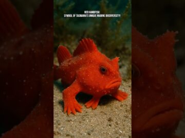 Red Handfish: Symbol of Tasmania’s unique marine biodiversity! #fish #sea #nature #animals #facts