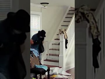 Disturbing exclusive video shows serial burglar inside Queens home