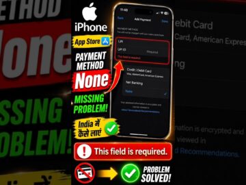 App Store Payment Method None Missing Fix | App Store Country Change India Payment Method None Solve