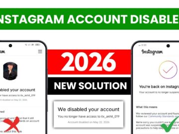 instagram we disabled your account recovery 2026 | how to recover disabled instagram account 2026