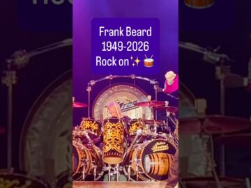 Saluting Frank Beard. The rhythm section is missing its anchor, but the backbeat lives on. Rest easy