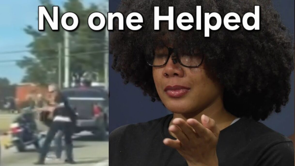 BLACK WOMAN YANKED OUT of HER CAR by GEEZER B*GOT ON a MOTORCYCLE!