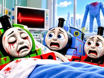 PERCY got CRUSED! THOMAS and JAMES Tried SAVING PERCY from CRUSED in GTA5!