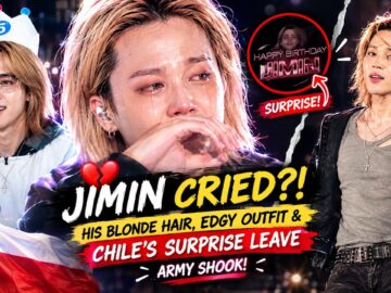 Jimin CRIED?! His Blonde Hair, Edgy Outfit & Chile’s Surprise Leave ARMY SHOOK!