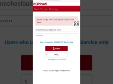 Fix KONAMI ID Unable to Login#konami #youtubeshorts #trending #youtube #ytshorts