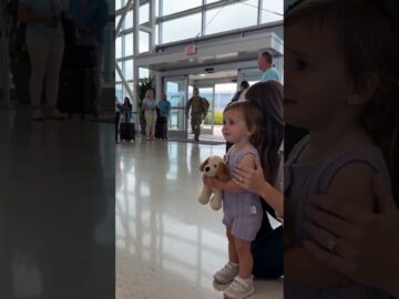 She Thought Daddy Was Missing… Then His Voice Changed Everything 🥹🇺🇸 #ArmyHomecoming