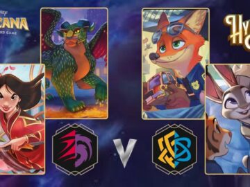 Ruby Amethyst vs Amber Sapphire Detectives | Lorcana Hyperia City casual gameplay