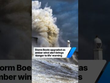 Storm Boelo upgraded as amber wind alert brings ‘danger to life’ warning #weather #storm #warning